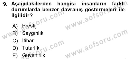 Halkla İlişkiler Ve İletişim Dersi 2018 - 2019 Yılı (Final) Dönem Sonu Sınav Soruları 9. Soru
