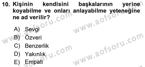 Halkla İlişkiler Ve İletişim Dersi 2018 - 2019 Yılı Yaz Okulu Sınav Soruları 10. Soru