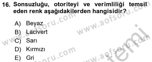 Halkla İlişkiler Ve İletişim Dersi 2018 - 2019 Yılı Yaz Okulu Sınav Soruları 16. Soru