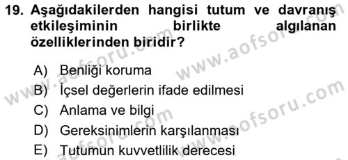 Halkla İlişkiler Ve İletişim Dersi 2018 - 2019 Yılı Yaz Okulu Sınav Soruları 19. Soru