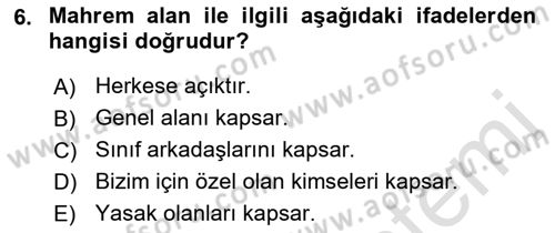 Halkla İlişkiler Ve İletişim Dersi 2019 - 2020 Yılı (Vize) Ara Sınav Soruları 6. Soru