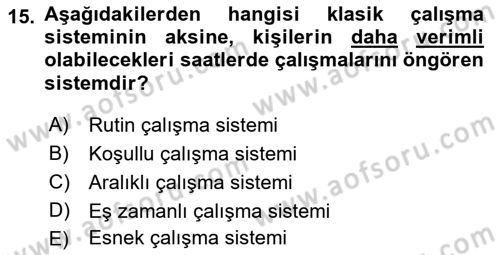 Halkla İlişkiler Ve İletişim Dersi 2019 - 2020 Yılı (Final) Dönem Sonu Sınavı 15. Soru