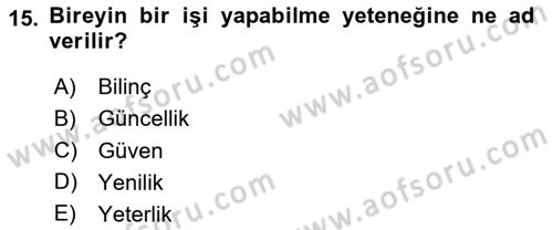 Halkla İlişkiler Ve İletişim Dersi 2020 - 2021 Yılı Yaz Okulu Sınav Soruları 15. Soru