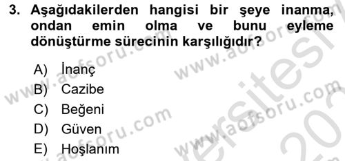 Halkla İlişkiler Ve İletişim Dersi 2020 - 2021 Yılı Yaz Okulu Sınav Soruları 3. Soru