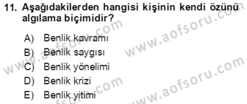 Halkla İlişkiler Ve İletişim Dersi 2021 - 2022 Yılı (Vize) Ara Sınavı 11. Soru