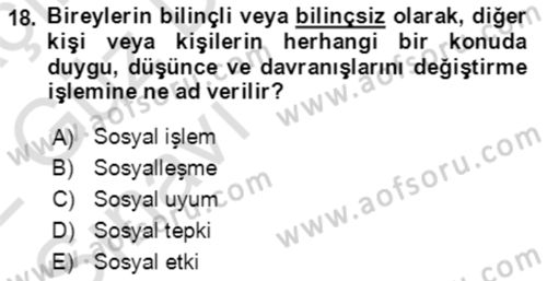 Halkla İlişkiler Ve İletişim Dersi Ara Sınavı Deneme Sınav Soruları 18. Soru