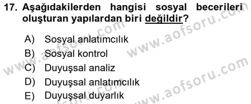 Halkla İlişkiler Ve İletişim Dersi 2021 - 2022 Yılı (Final) Dönem Sonu Sınav Soruları 17. Soru