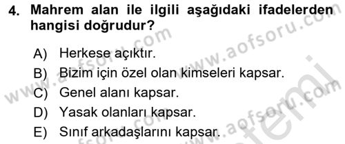 Halkla İlişkiler Ve İletişim Dersi 2021 - 2022 Yılı (Final) Dönem Sonu Sınav Soruları 4. Soru