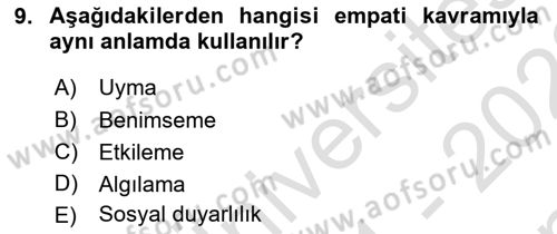 Halkla İlişkiler Ve İletişim Dersi 2021 - 2022 Yılı (Final) Dönem Sonu Sınav Soruları 9. Soru