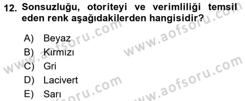 Halkla İlişkiler Ve İletişim Dersi 2021 - 2022 Yılı Yaz Okulu Sınav Soruları 12. Soru