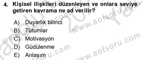 Halkla İlişkiler Ve İletişim Dersi 2021 - 2022 Yılı Yaz Okulu Sınav Soruları 4. Soru