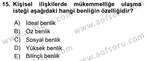 Halkla İlişkiler Ve İletişim Dersi Ara Sınavı Deneme Sınav Soruları 15. Soru