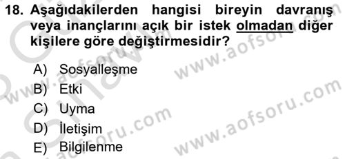 Halkla İlişkiler Ve İletişim Dersi 2022 - 2023 Yılı (Vize) Ara Sınav Soruları 18. Soru