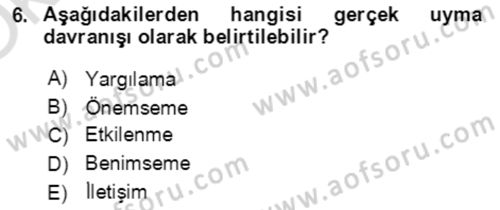 Halkla İlişkiler Ve İletişim Dersi 2022 - 2023 Yılı Yaz Okulu Sınav Soruları 6. Soru