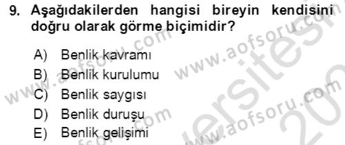 Halkla İlişkiler Ve İletişim Dersi 2022 - 2023 Yılı Yaz Okulu Sınavı 9. Soru