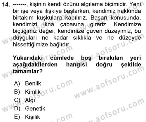 Halkla İlişkiler Ve İletişim Dersi 2023 - 2024 Yılı (Vize) Ara Sınav Soruları 14. Soru