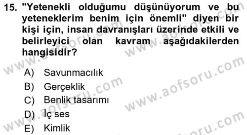 Halkla İlişkiler Ve İletişim Dersi 2023 - 2024 Yılı (Vize) Ara Sınavı 15. Soru