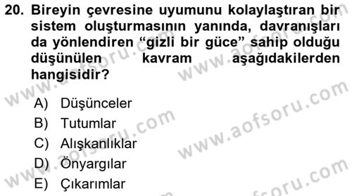 Halkla İlişkiler Ve İletişim Dersi Ara Sınavı Deneme Sınav Soruları 20. Soru