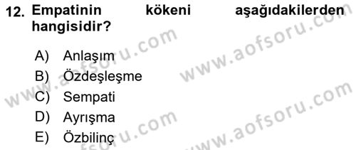 Halkla İlişkiler Ve İletişim Dersi 2023 - 2024 Yılı Yaz Okulu Sınav Soruları 12. Soru