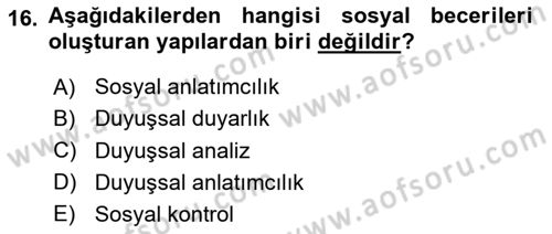 Halkla İlişkiler Ve İletişim Dersi 2023 - 2024 Yılı Yaz Okulu Sınav Soruları 16. Soru