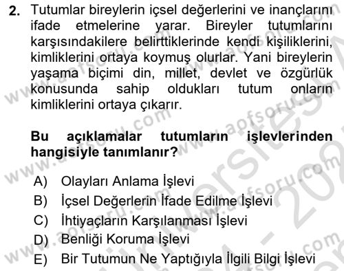 Halkla İlişkiler Ve İletişim Dersi 2024 - 2025 Yılı (Final) Dönem Sonu Sınav Soruları 2. Soru