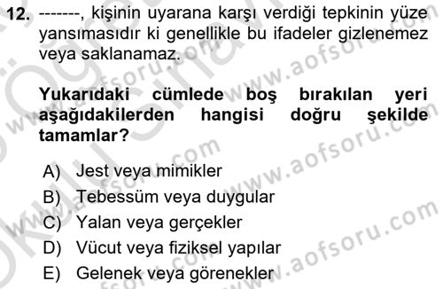 Halkla İlişkiler Ve İletişim Dersi 2024 - 2025 Yılı Yaz Okulu Sınav Soruları 12. Soru
