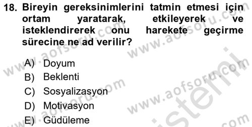 Halkla İlişkiler Ve İletişim Dersi 2024 - 2025 Yılı Yaz Okulu Sınav Soruları 18. Soru