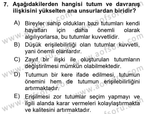 Halkla İlişkiler Ve İletişim Dersi 2024 - 2025 Yılı Yaz Okulu Sınav Soruları 7. Soru