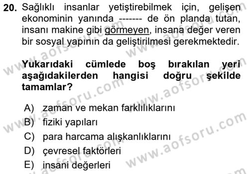 Halkla İlişkiler Ve İletişim Dersi 2025 - 2026 Yılı (Vize) Ara Sınav Soruları 20. Soru