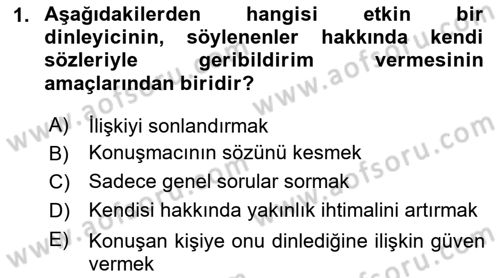 Halkla İlişkiler Ve İletişim Dersi 2025 - 2026 Yılı (Final) Dönem Sonu Sınav Soruları 1. Soru