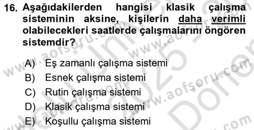 Halkla İlişkiler Ve İletişim Dersi 2025 - 2026 Yılı (Final) Dönem Sonu Sınav Soruları 16. Soru