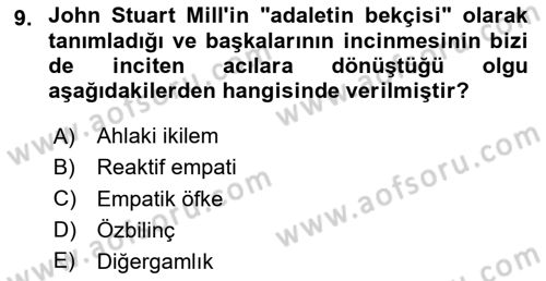 Halkla İlişkiler Ve İletişim Dersi 2025 - 2026 Yılı (Final) Dönem Sonu Sınav Soruları 9. Soru