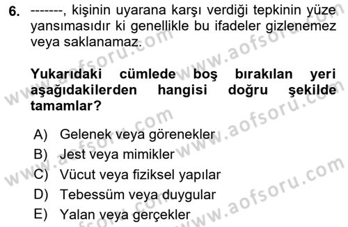 Halkla İlişkiler Ve İletişim Dersi 2025 - 2026 Yılı Yaz Okulu Sınav Soruları 6. Soru