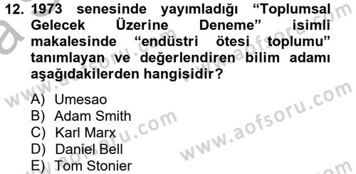 Etkili İletişim Teknikleri Dersi 2012 - 2013 Yılı (Vize) Ara Sınav Soruları 12. Soru