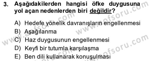 Etkili İletişim Teknikleri Dersi 2013 - 2014 Yılı (Final) Dönem Sonu Sınav Soruları 3. Soru