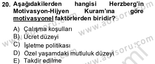 Etkili İletişim Teknikleri Dersi 2014 - 2015 Yılı Tek Ders Sınavı 20. Soru