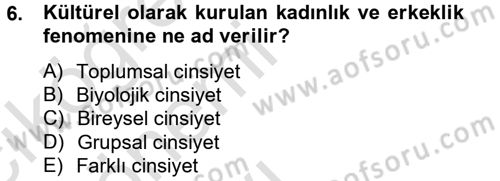 Etkili İletişim Teknikleri Dersi 2014 - 2015 Yılı Tek Ders Sınavı 6. Soru