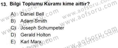 Etkili İletişim Teknikleri Dersi 2015 - 2016 Yılı Tek Ders Sınav Soruları 13. Soru