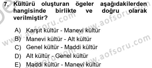 Etkili İletişim Teknikleri Dersi 2016 - 2017 Yılı 3 Ders Sınav Soruları 7. Soru
