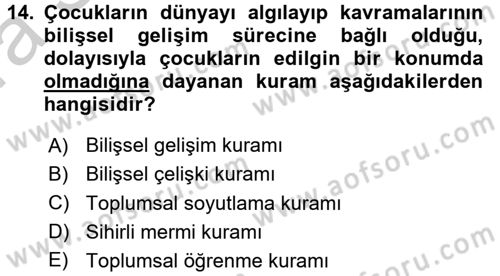 Etkili İletişim Teknikleri Dersi 2016 - 2017 Yılı (Vize) Ara Sınav Soruları 14. Soru