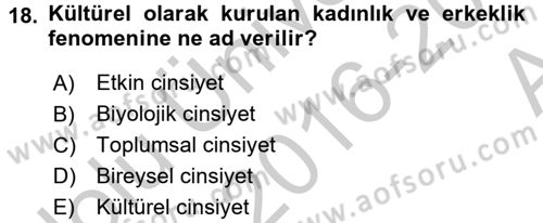 Etkili İletişim Teknikleri Dersi 2016 - 2017 Yılı (Vize) Ara Sınav Soruları 18. Soru