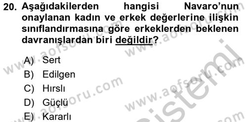 Etkili İletişim Teknikleri Dersi 2016 - 2017 Yılı (Vize) Ara Sınav Soruları 20. Soru