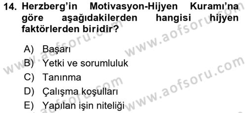 Etkili İletişim Teknikleri Dersi 2016 - 2017 Yılı (Final) Dönem Sonu Sınav Soruları 14. Soru