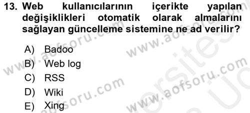 Etkili İletişim Teknikleri Dersi 2017 - 2018 Yılı 3 Ders Sınav Soruları 13. Soru