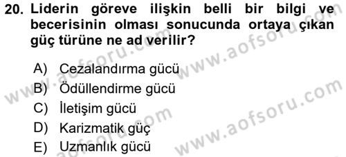 Etkili İletişim Teknikleri Dersi 2017 - 2018 Yılı 3 Ders Sınav Soruları 20. Soru