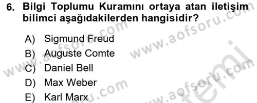 Etkili İletişim Teknikleri Dersi 2018 - 2019 Yılı 3 Ders Sınav Soruları 6. Soru