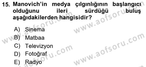 Etkili İletişim Teknikleri Dersi 2018 - 2019 Yılı (Vize) Ara Sınav Soruları 15. Soru