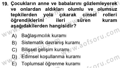 Etkili İletişim Teknikleri Dersi 2018 - 2019 Yılı (Vize) Ara Sınav Soruları 19. Soru