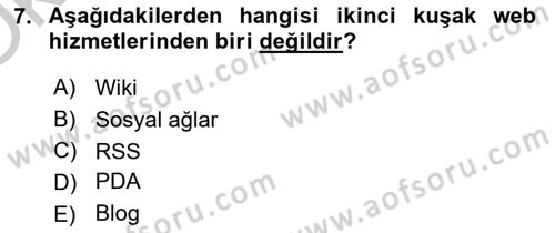 Etkili İletişim Teknikleri Dersi 2018 - 2019 Yılı Yaz Okulu Sınav Soruları 7. Soru