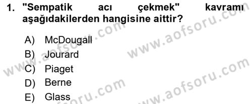 Etkili İletişim Teknikleri Dersi 2020 - 2021 Yılı Yaz Okulu Sınav Soruları 1. Soru